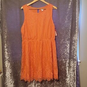 Orange dress XXL